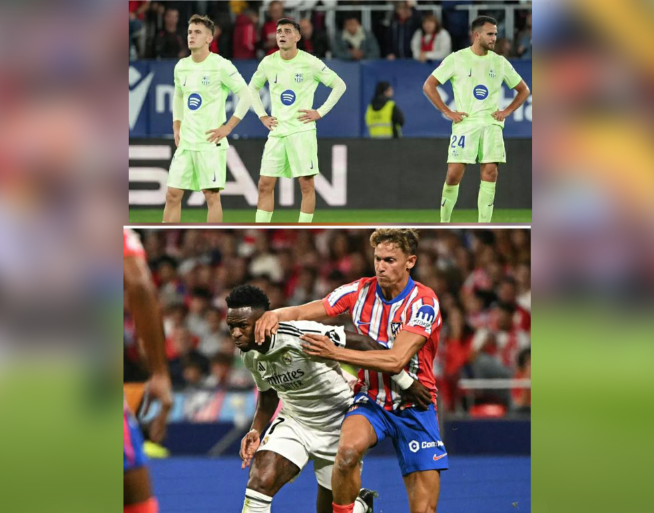 Le Barça au tapis, l’atletico tient tête au Réal dans le derby